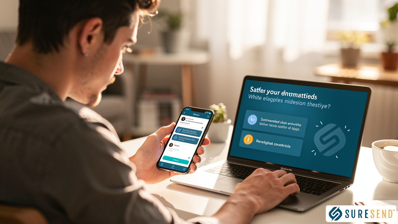 Professional receiving automated lead follow-up reminder