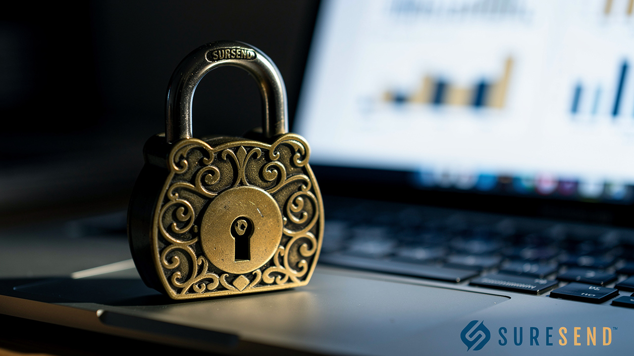 Padlock on laptop symbolizing CRM vendor lock-in