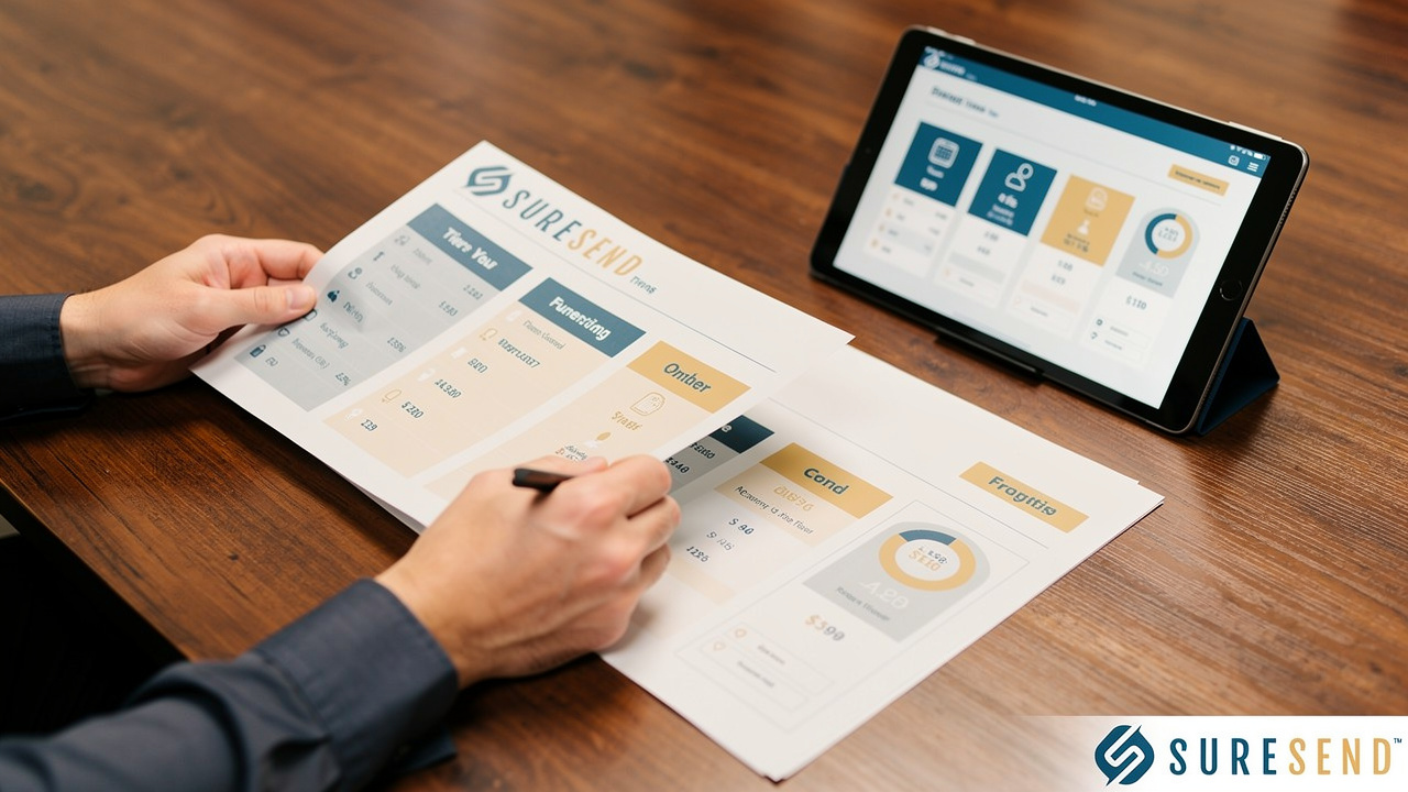 Reviewing tiered CRM pricing plans on paper