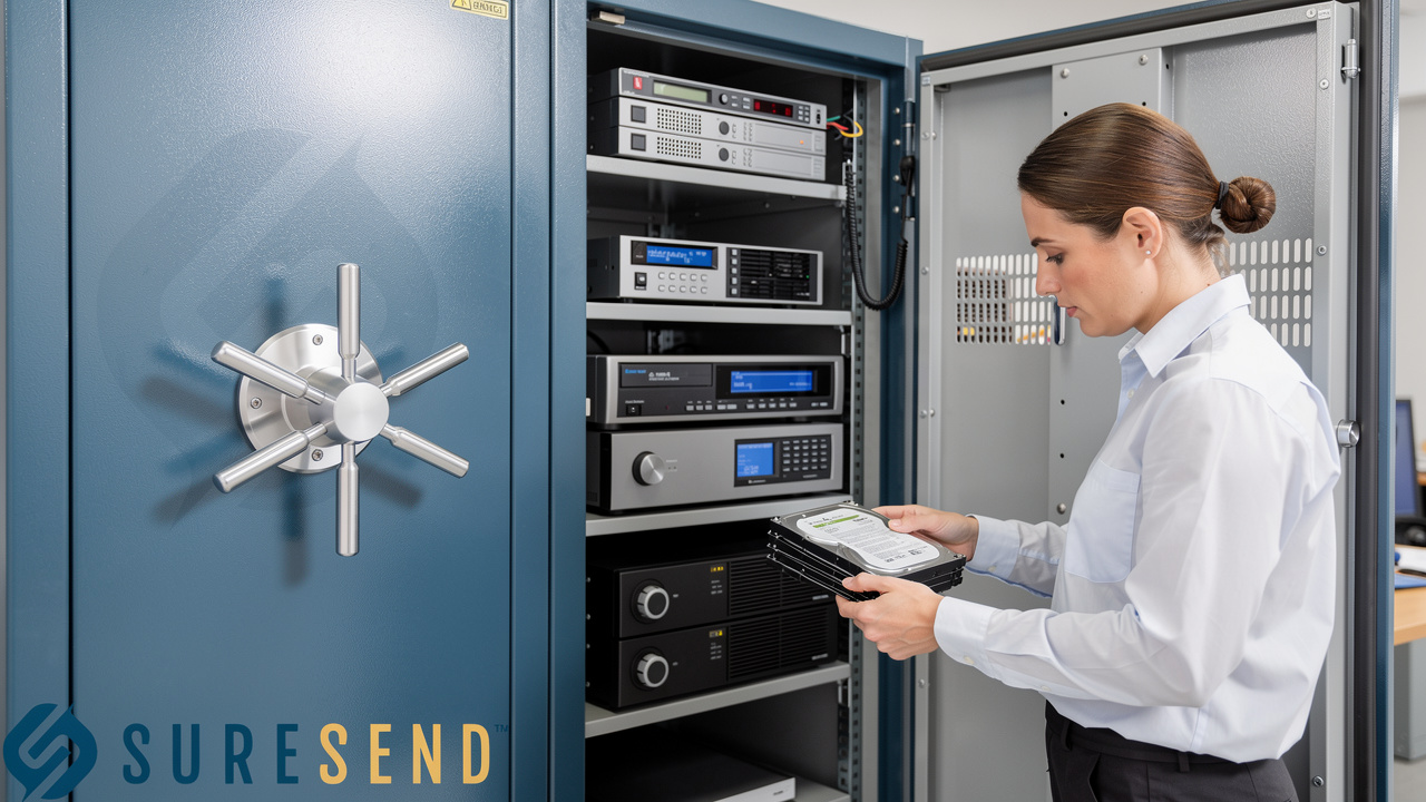 Secure data backup and storage system protecting client information