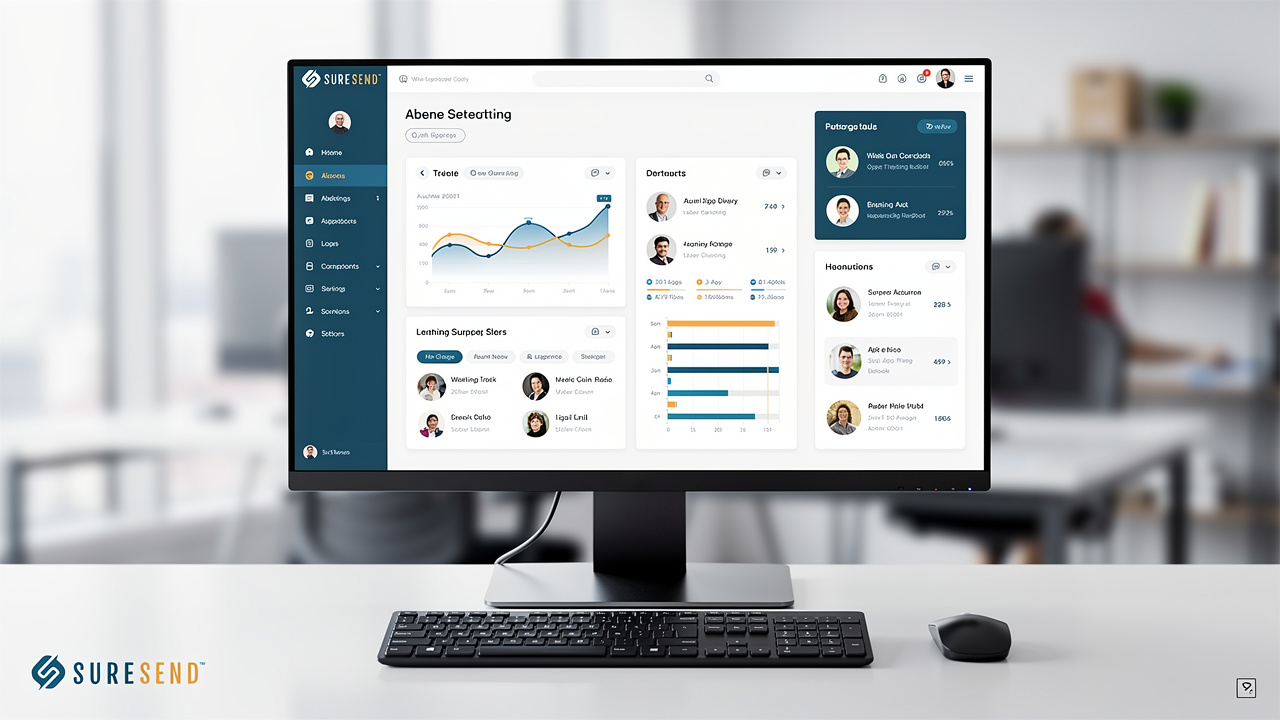 Modern CRM dashboard helping organize client reconnection efforts