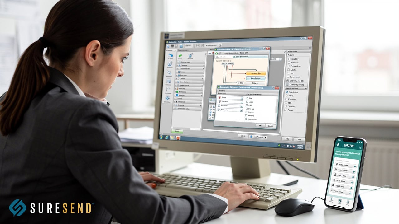 Agent frustrated with dated CRM interface and complex navigation