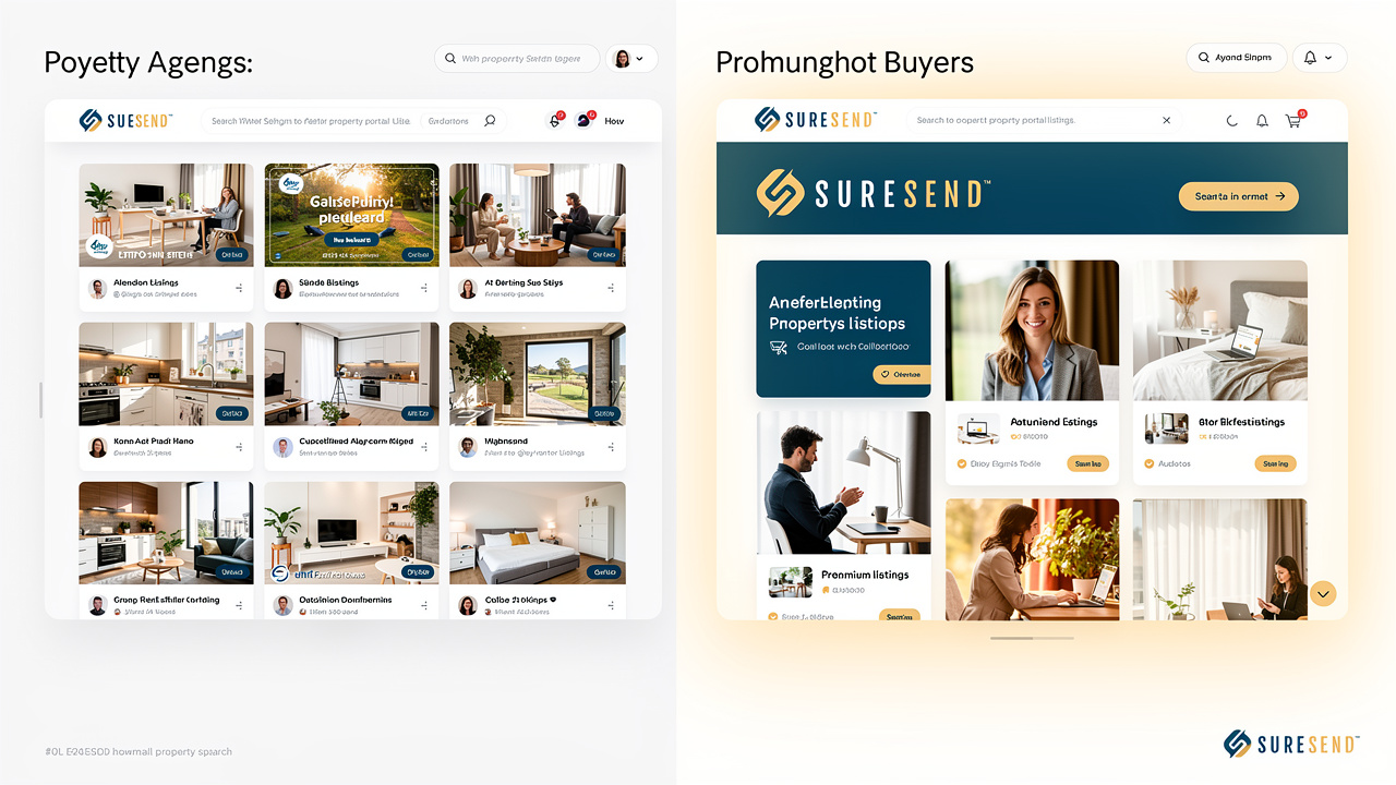 Comparison of portal-based versus branded agent property search experiences