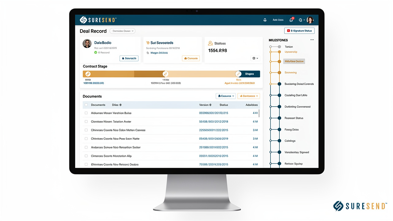 Unified CRM record displaying complete transaction information in one view